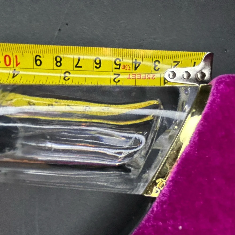 New Wide Calf Size 8W Pink Magenta Velvet With Clear Chunky Heel Boots - Picture 11 of 16